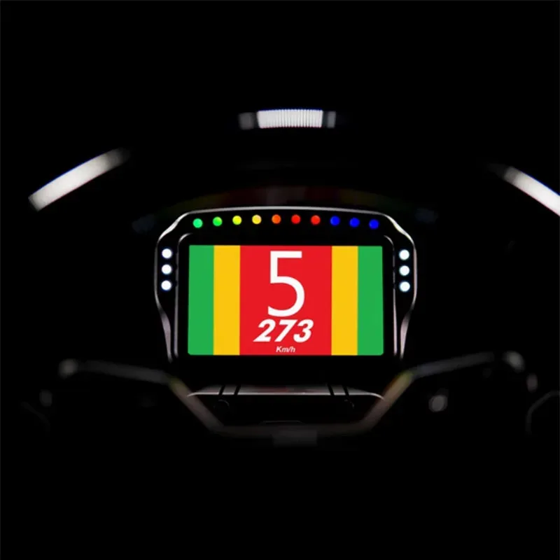 Layar Dasbor Dasbor Game Simracing Modul Meter Tampilan Kecepatan Tampilan LCD 5 Inci untuk Basis Drive FANATEC Simagic Logitech