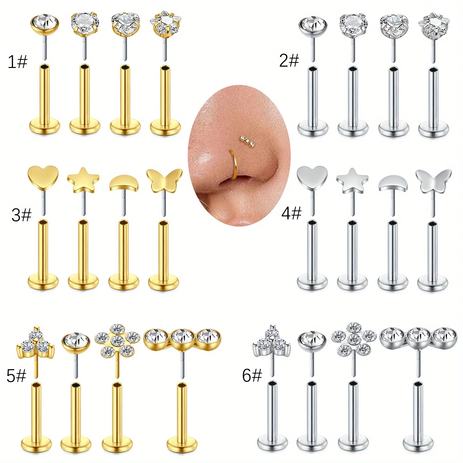#75 Low Cost Nose Studs That Work