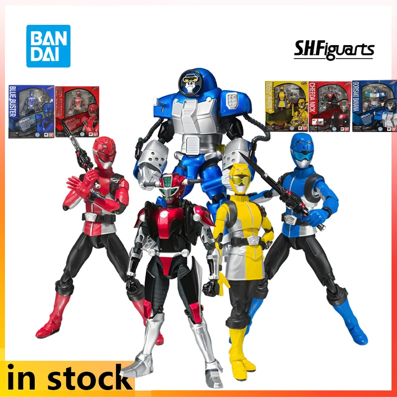 

Bandai Original S.H.Figuarts Finished Movable Doll Series Go Busters Anime Hinasaki Banana Action Figure Model Toy Gifts for Boy