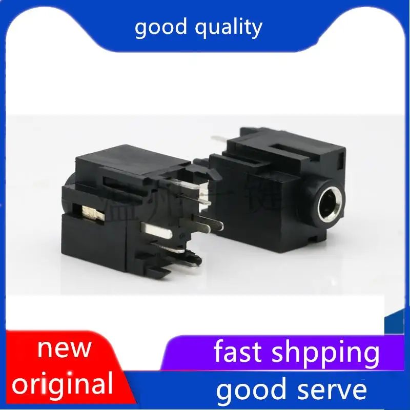 

10pcs original new PJ-344A power connector 3.5 headphone socket 7-pin pin 4 fixed pins 3.5MM female socket