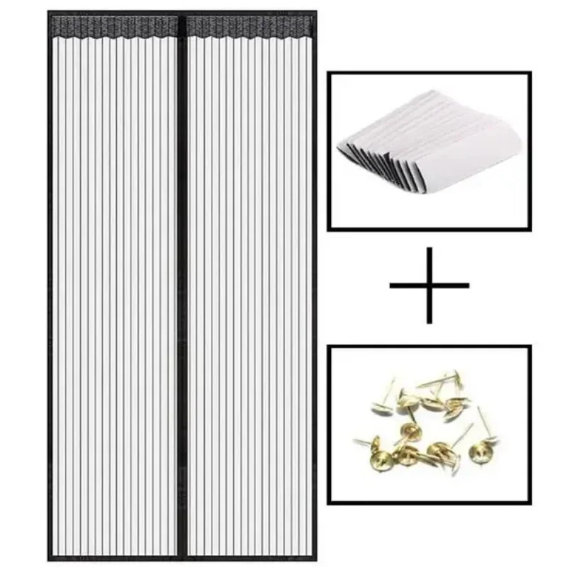 

Summer Household Bedroom Magnetic Mosquito-proof Door Curtain Automatically Closes Mesh Mosquito Curtain