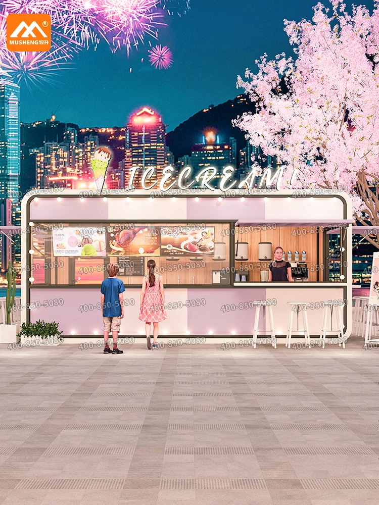 Outdoor container shops, kiosks, mobile houses, commercial shops, coffee and milk tea shops, scenic spots and mobile space capsu