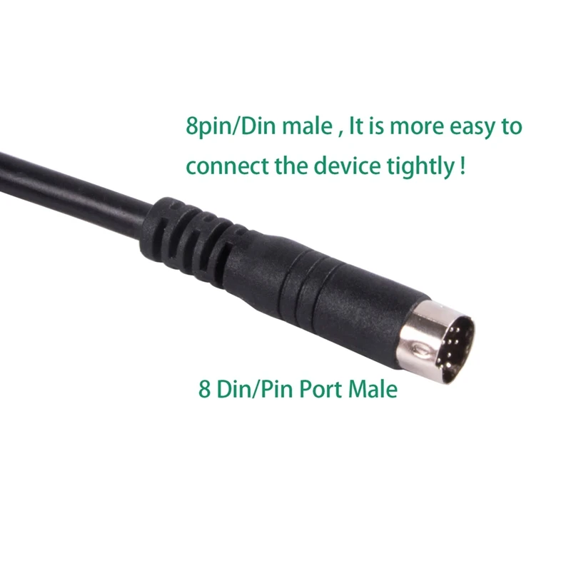 PL2303GT USB 8 Din Mini Plug Adapter RS232 Converter Programming Cable For-Allen Bradley Micrologix PLC 1100 Series