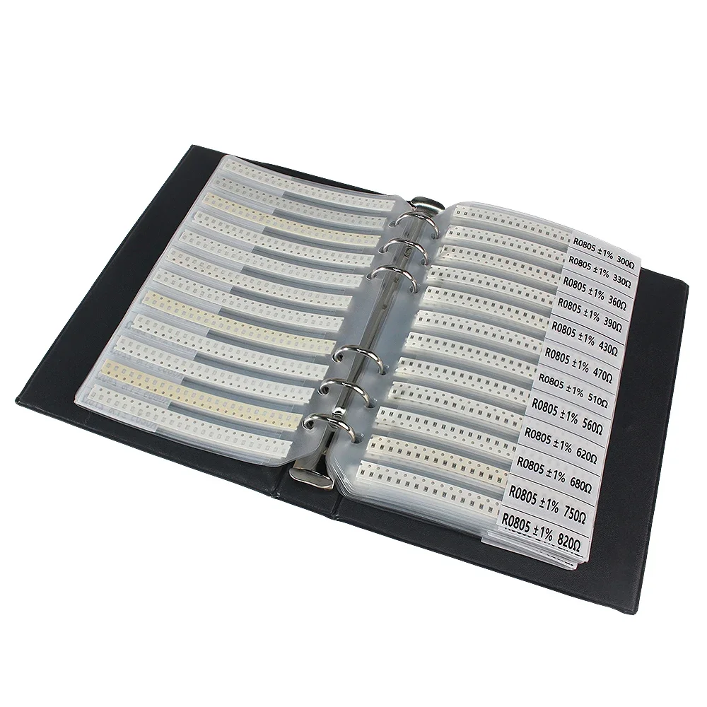 4250 قطعة 0805 SMD المقاوم كتاب عدة 1% عالية الدقة 1Ω-10MΩ 170 قيم عينة المقاوم كتاب لإصلاح الإلكترونيات DIY بها بنفسك #6