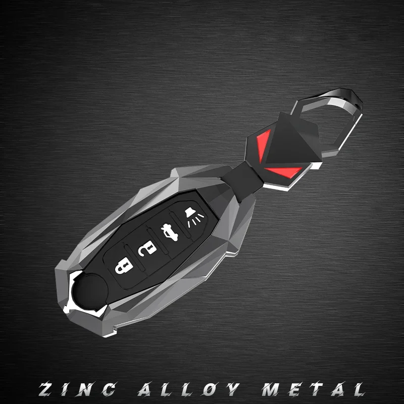 

Zinc Alloy Silicone Car Key Fob Cover Case For Infiniti FX35 QX50 For Nissan Qashqai J11 Pulsar Juke Tiida Note Keychain