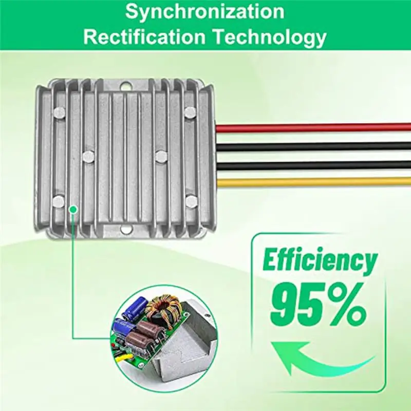 1 Apr.2 حزمة تيار مستمر الجهد المخفض محول تيار مستمر 36 فولت/48 فولت إلى 12 فولت 20A 240 واط التلقائي تنحى الجهد لسيارة نادي عربة جولف #5