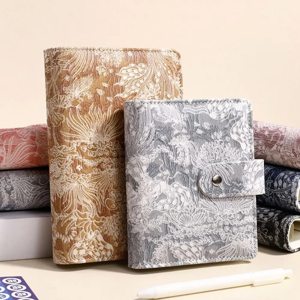 โรงเรียนเครื่องเขียน A5/6/7 หลวมโน้ตบุ๊คแฟชั่นสีสัน Budget Binder Creative ทนทาน Jacquard Hand Book ประหยัดเงิน