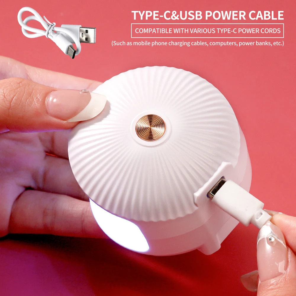 Mini-nageldroger UV LED-licht Handige nagelfototherapie-machine met één vinger UV-gellak Sneldrogend manicuregereedschap