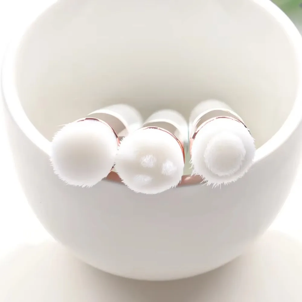 Soft Bristles Eyelash Cleaning Brush Dual-Ended Compact Size Eyelash Extension Brush Ergonomic Handle Peel Off Design