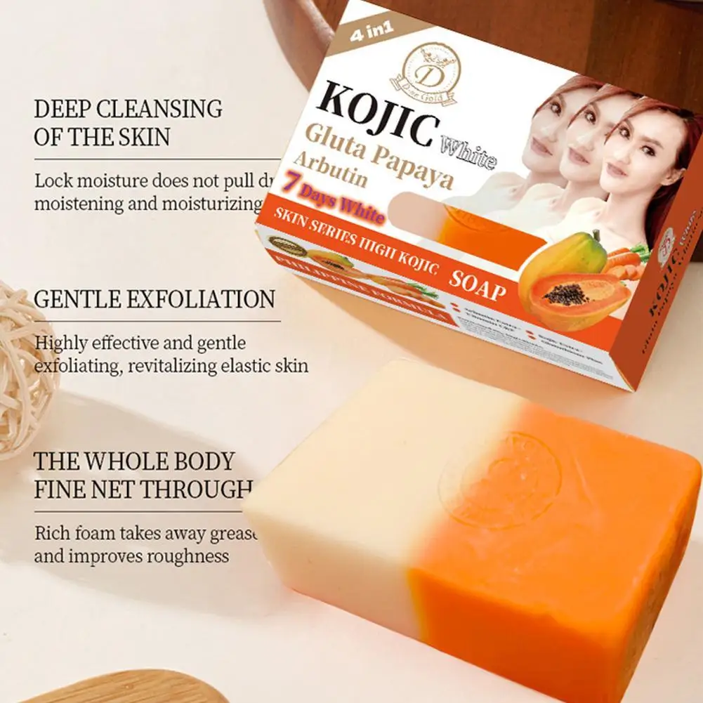 sabonete-artesanal-de-papaya-160g-com-Acido-kojic-curcuma-e-limao-sabonete-com-Oleo-essencial-de-laranja-para-limpeza-profunda-do-corpo