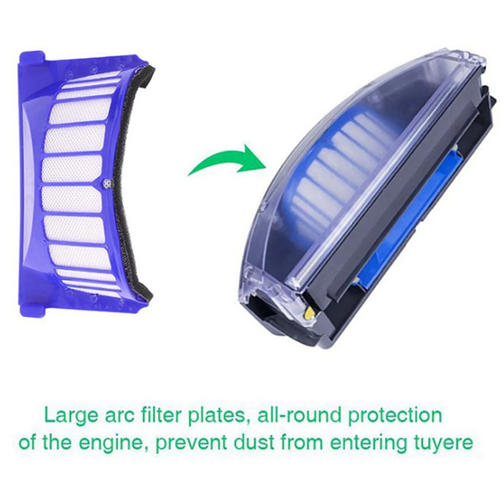 아이로봇 룸바 600 시리즈용 롤러 사이드 브러시 필터 휠, 606 610 620 630 650 660 675 676 진공 청소기 액세서리