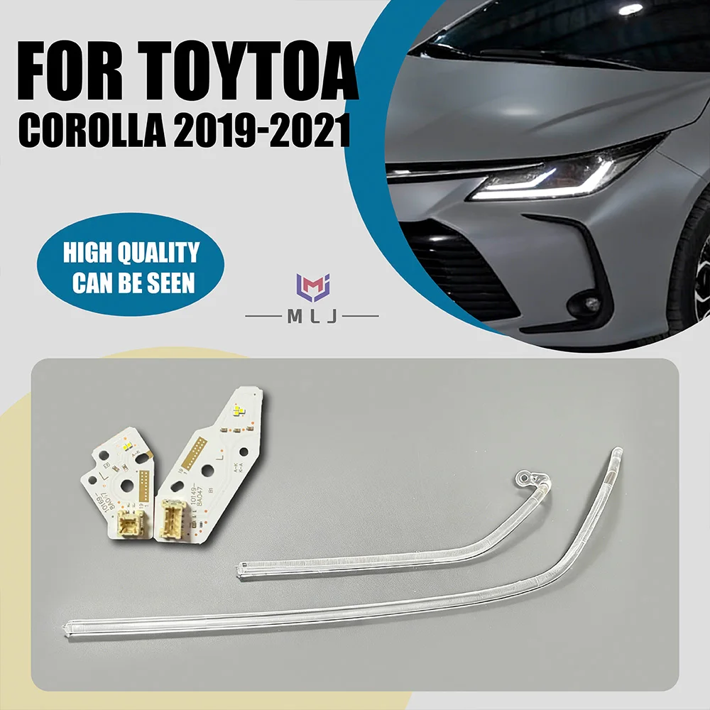

НОВИНКА: Светодиодная трубка-световод для ДХО Toyota Corolla 2019-2024 ALTIS, белая светодиодная плата-источник света, автомобильные аксессуары