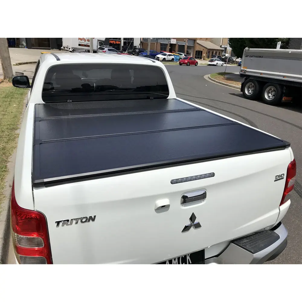 Custom-fit Pickup Truck Tonneau Covers For  Triton Aluminum Rear Box Cover Tri-fold Canopy Truck Bed Protector