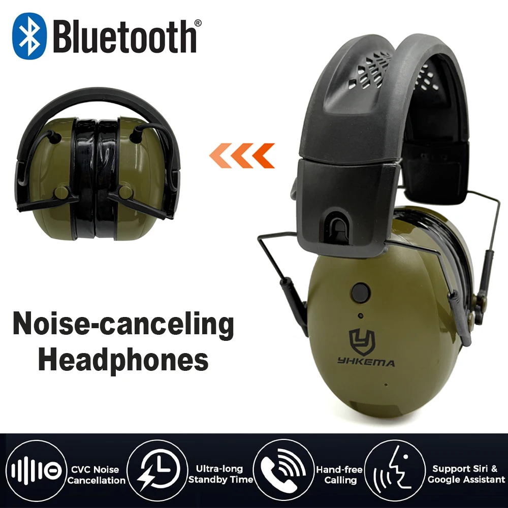 

YHKEMA Bluetooth наушники электронные шумоподавляющие наушники для защиты органов слуха гарнитура тактические гелевые защитные наушники