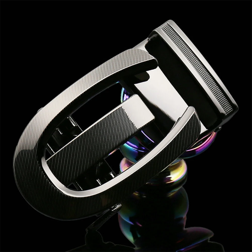 Automatic Belt Buckle Alloy Mens Business Belt Buckle Quick Release Replacement For Belts Silver Black Style