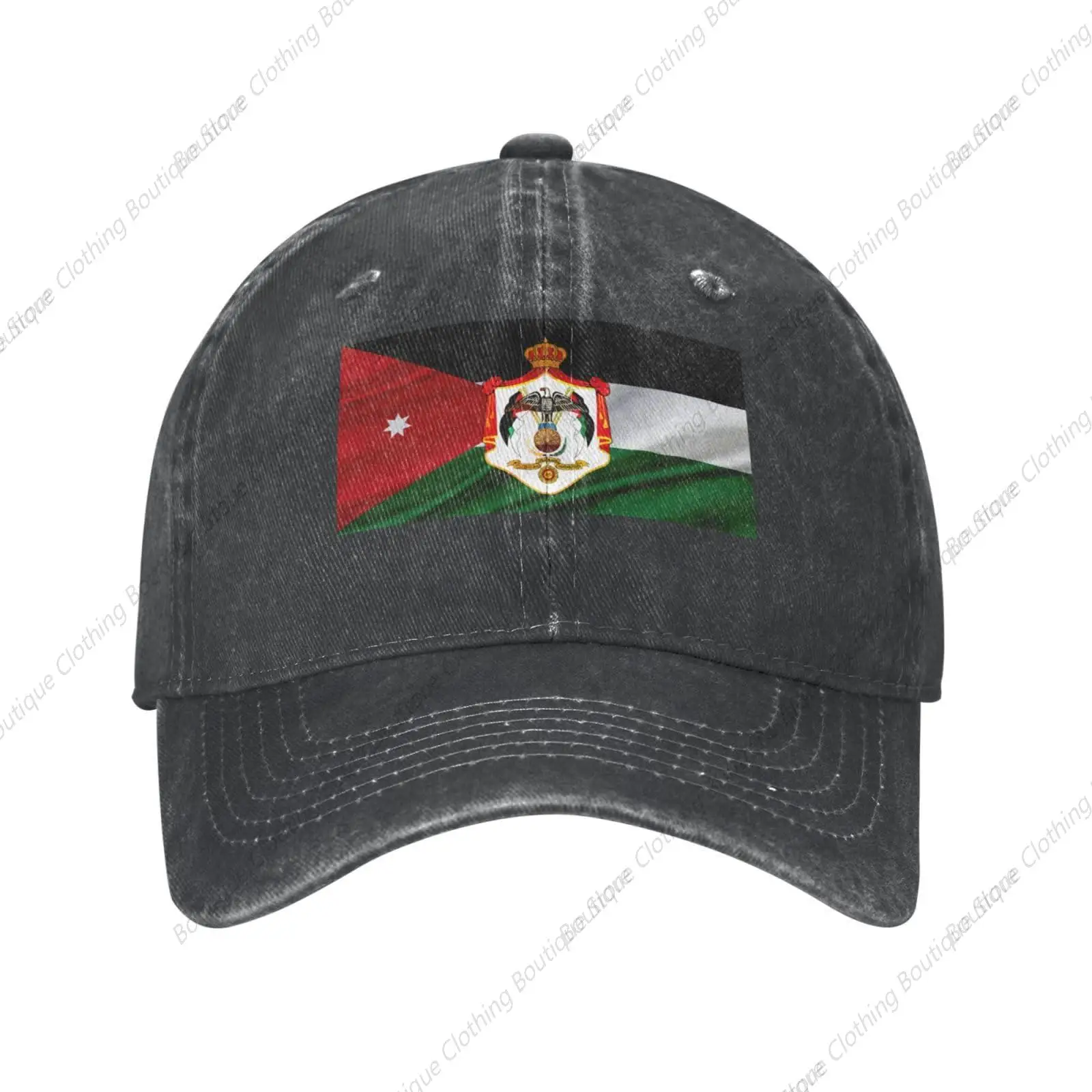 Coat of arms of Jordan Baseball Cap for Men Women Fashionable Adjustable Denim Hat