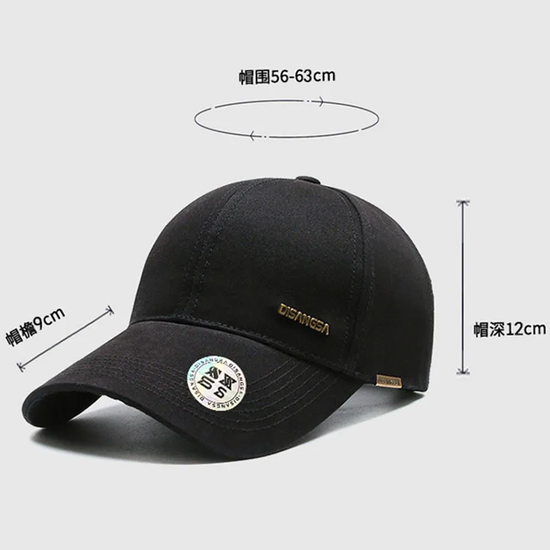 Men Women Sport Baseball Cap Fashion Hip Hop Hat Cotton Large Eave Sun Protection Cap Snapback Casquette Trucker Hat Adjustable