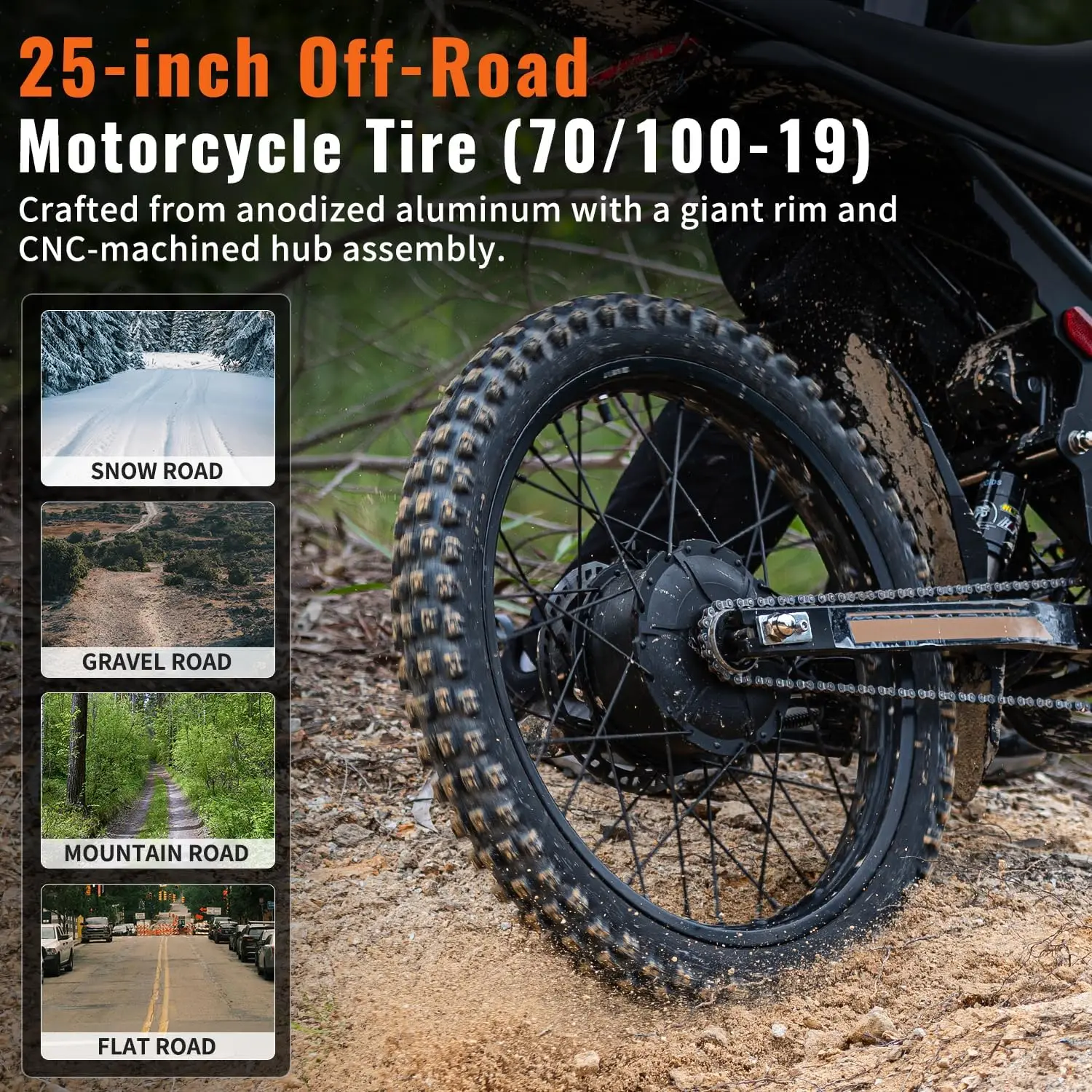 دراجة ترابية كهربائية 3000 وات للبالغين 60 فولت 50 ميجا في الساعة 36 4AH بطارية مزدوجة دراجة كهربائية نطاق 85 ميل 25 إطار دراجة نارية للطرق الوعرة