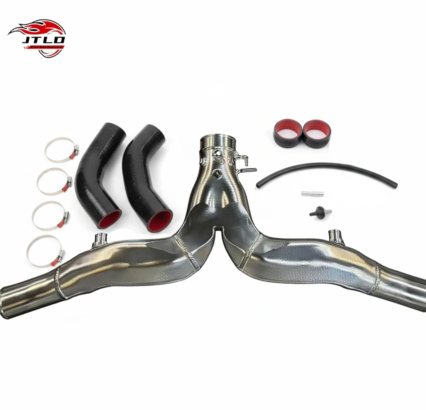Performance Turbo Inlet Y-Pipe Pre-Throttle For Porsche 991.2 Carrera 3.0T High Flow Intake Upgrade CNC Machined