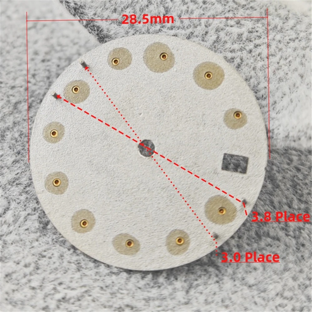 NH35 Surface NH36 Meteorite Pattern Dial With Diamond Inlay 28.5mm dial DIY Modification Mechanical Watch Accessories