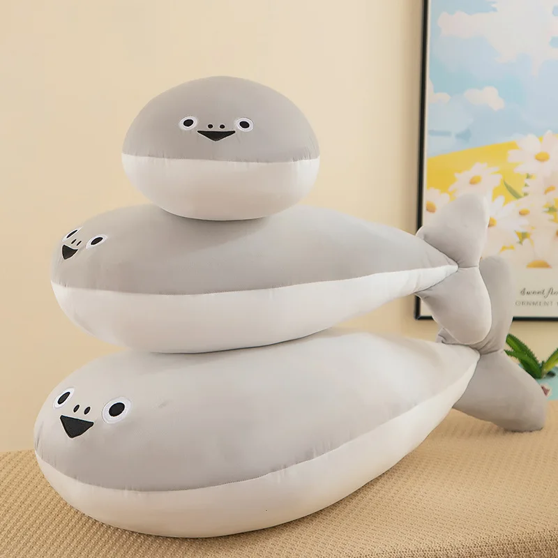 Kawaii Plush Toy Sakaban Fish Stuffed Doll Cute Sleeping Pillow for Kids Birthday Gift for Girls and Boys