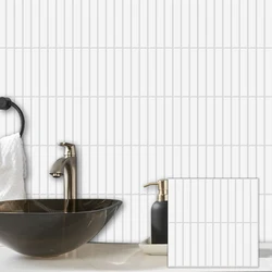 10PCS  Premium Oblong Wall Stickers 10*10 Inch Peel and Stick Wallpaper Backsplash Wall Tiles for Home Wall Decoration