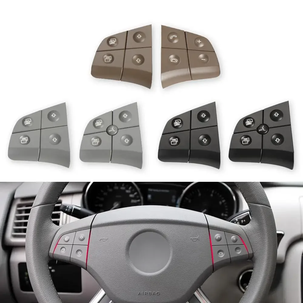 

Car Multi-function Steering Wheel Switch Button Kit Control Key For Mercedes Benz W164 W245 W251 ML GL 300 350 400 450 2006-2009