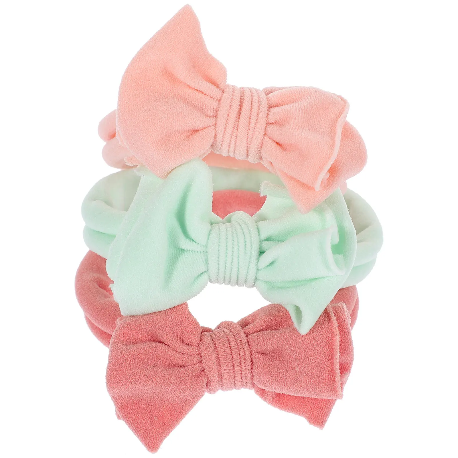 

Набор из 3 нежных повязок на голову с бантиками: легкие, удобные, с изысканным дизайном, эластичные, для фотосессий