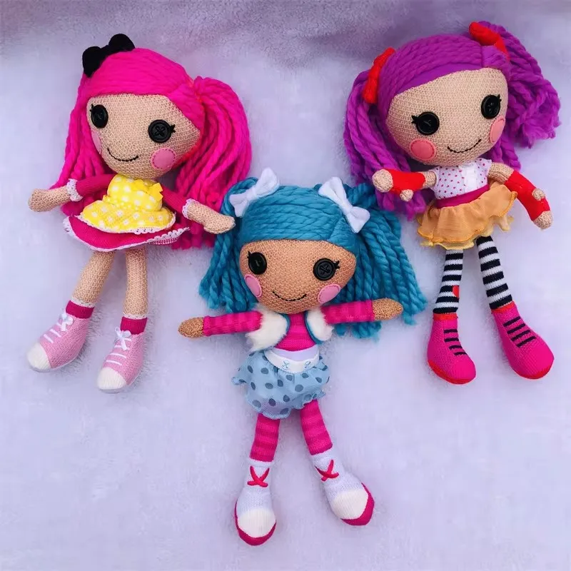 Cute Lalaloopsy Magic Yarn Hair Crochet Wool Doll 28cm Soft Plush Stuffed Dolls Kids Toys for Girls Children Gifts