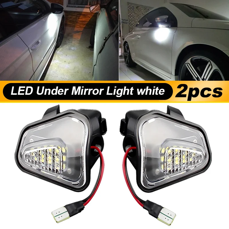 For Volkswagen Passat B7 2011-2019 Passat CC 09-12 LED Puddle Light Bulb Under Side Mirror Light No Error Led Puddle Lamp
