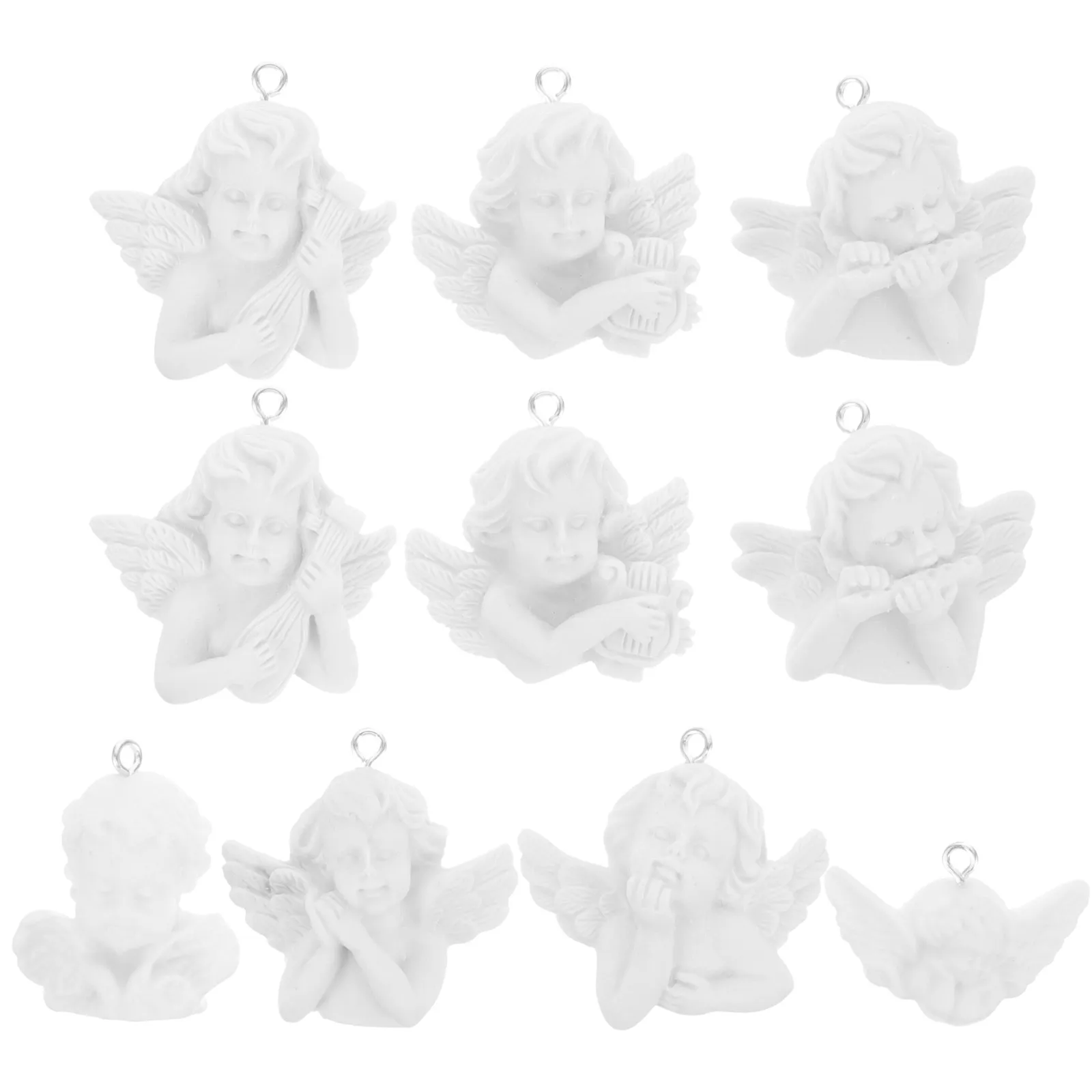 

10pcs Silver Wing Charms for DIY Crafts Earrings Necklace Making Resin Shaped Jewelry Pendants Accessories