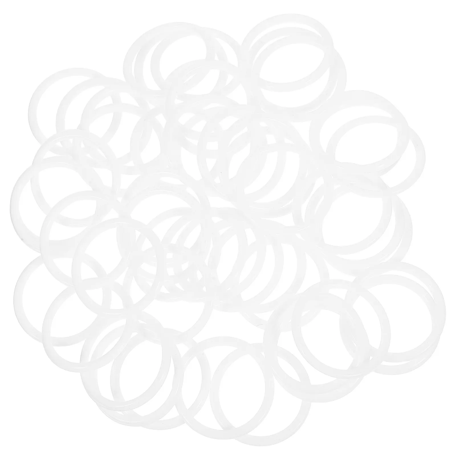 

50 шт. белых пластиковых колец для ловцов снов, обручи для макраме, для поделок, венков, цветочных композиций, декора дома