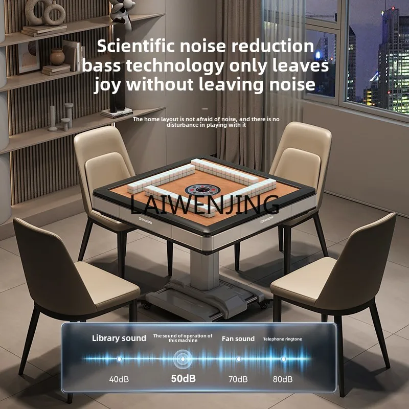 MJY tavolo da mahjong silenzioso automatico per uso domestico tavolo da pranzo macchina da mahjong pieghevole a doppio scopo