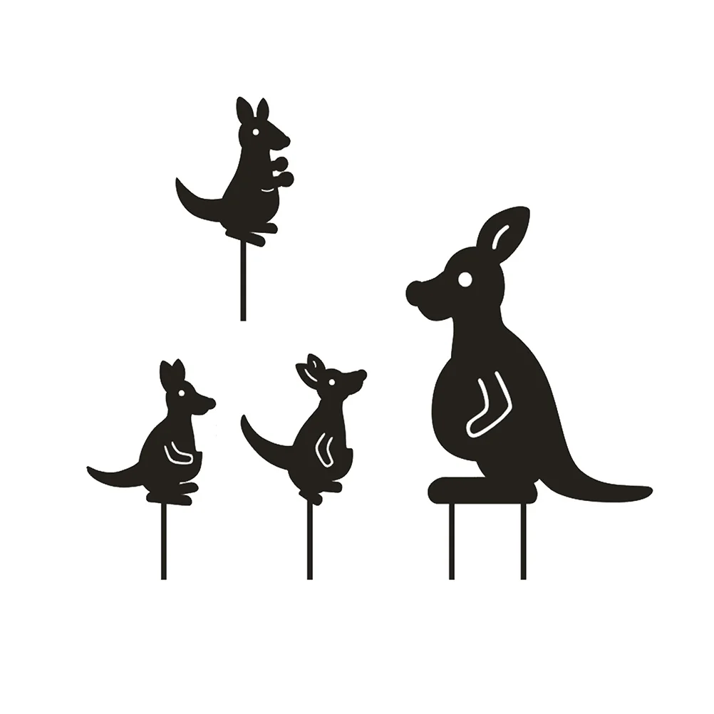 

1Set Hollow Kangaroo Lawn Sculpture Iron Art Decoration Outdoor Garden Yard Courtyard Ornament Hollow Kangaroo Decors