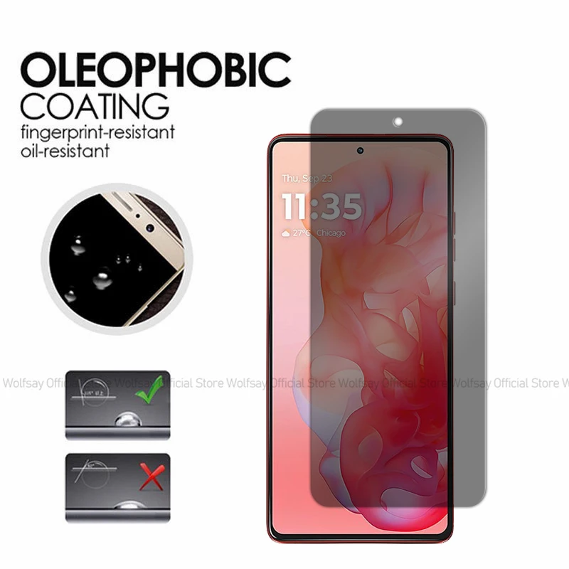 2/4PCS Privacy Screen Protector For Motorola Moto G Stylus 5G 2024 Anti-Spy Tempered Glass Motorola Moto G Stylus 5G 2024 Glass