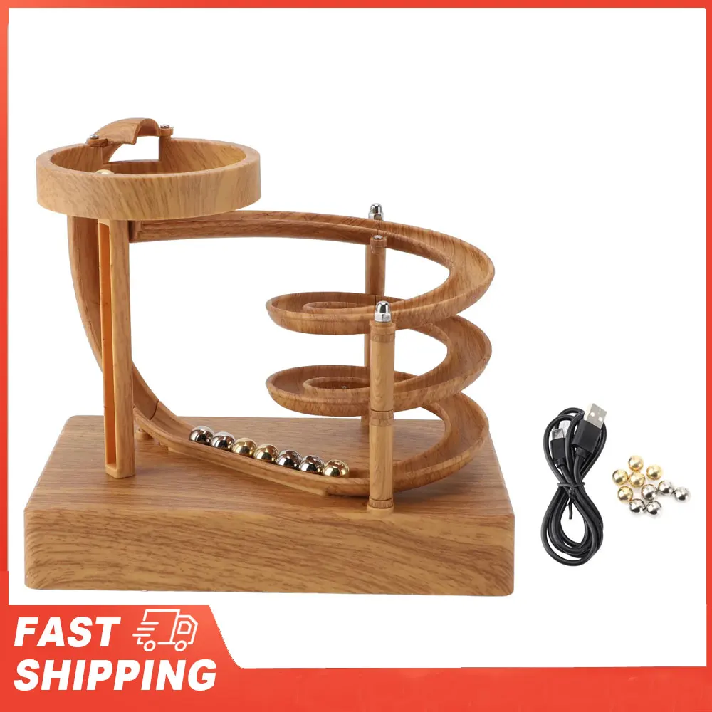 

Art Perpetual Motion Machine Ornament Decoration Tabletop Relaxing Rolling Ball Perpetual Motion Machine for Viewing