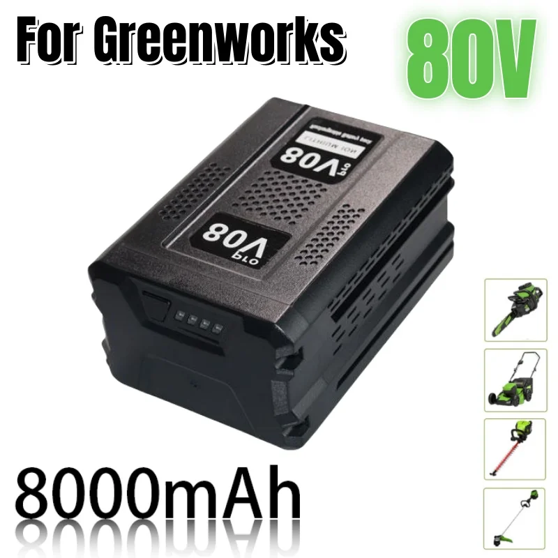 for Greenworks 80V 8000mAh Replacement Battery  Li-ion Battery GBA80150 GBA80150 GBA80200 GBA80250 GBA80300 GBA80