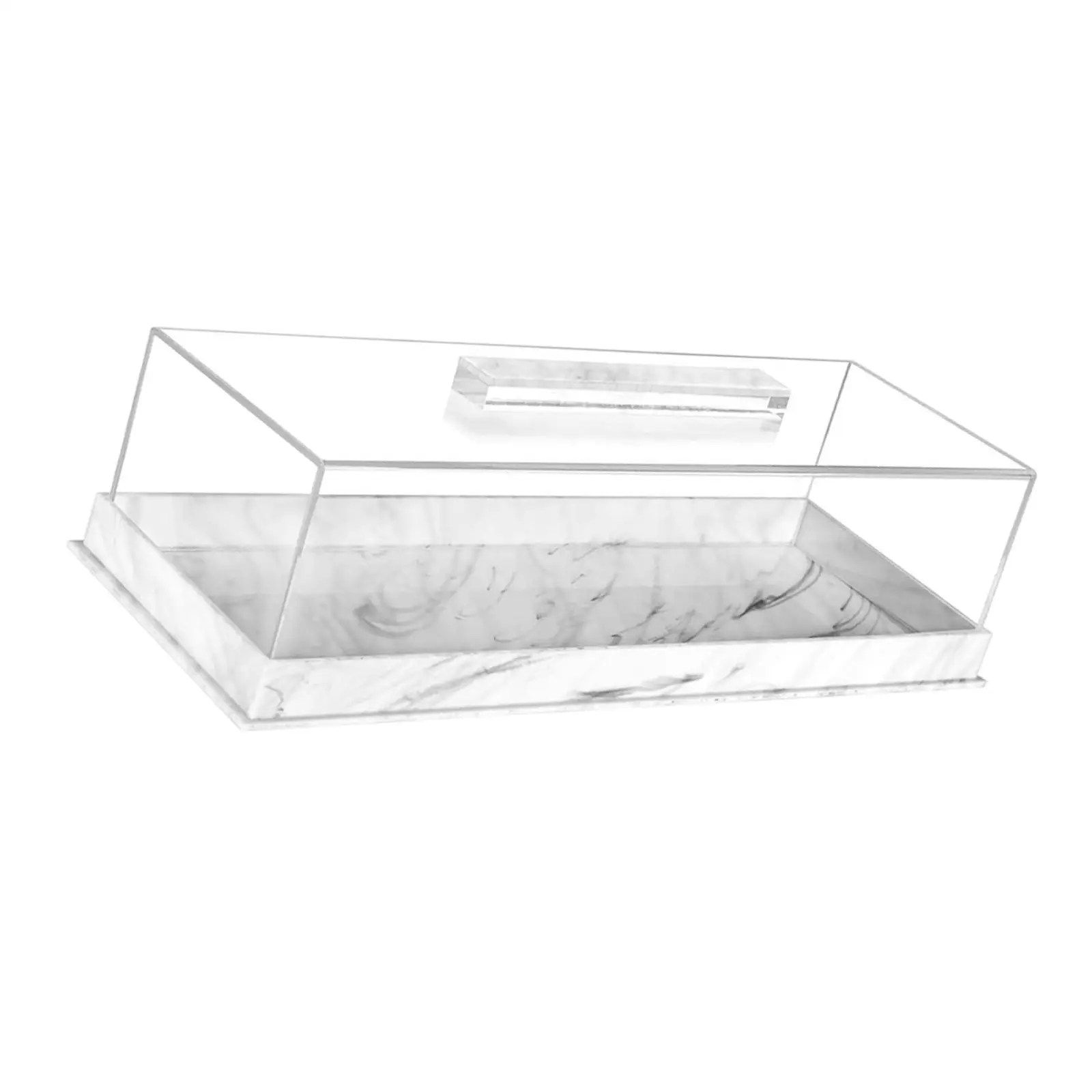 Acrylic Bakery Pastry Display Case Cupcake Box Cupcake Carrier Cupcake Keeper for Cookie Cheesecakes Baked Treats Pies Pastry