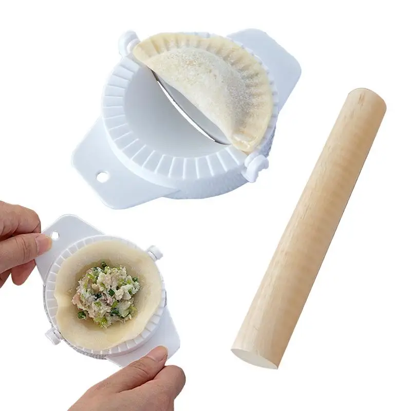 Dumpling Maker Kitchen Pie Maker Press With Rolling Pin Rapid forming Dumpling Mold for Dumpling Pizza Pie Kitchen Accessories