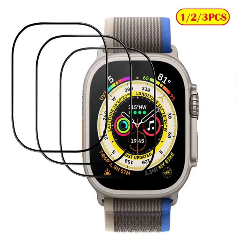 

Защитная пленка 3D для Apple Watch ultra 49 мм, серия 7/8/9, 41 мм, 45 мм, 42/38 мм (не закаленное стекло), iwatch 6 5 4 Se, 40 мм, 44 мм