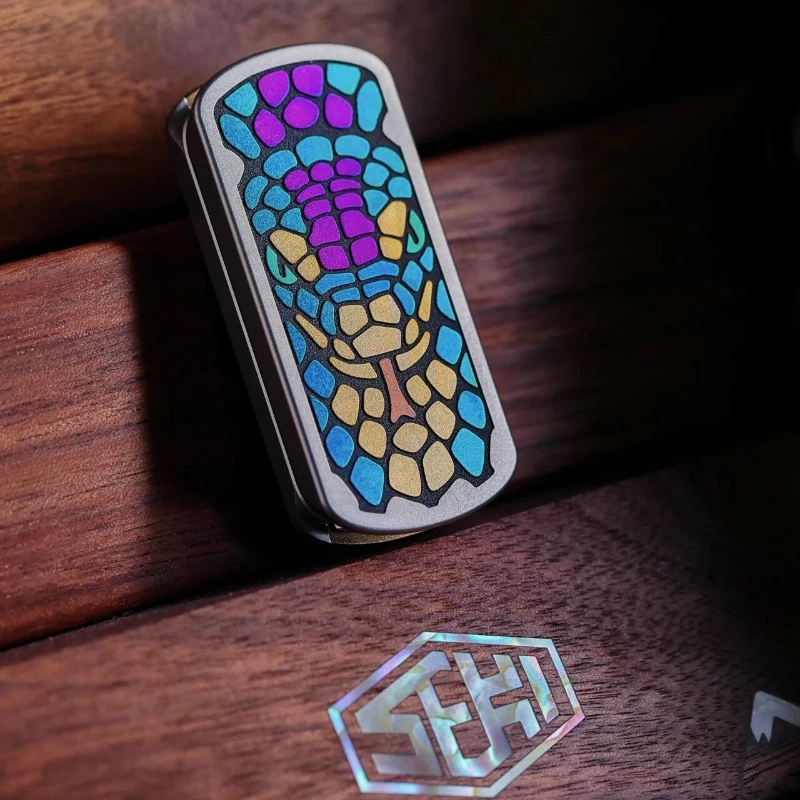 

SEKI EDC Blade Python, ограниченная серия, механическая рулка для карты на кончиках пальцев из нержавеющей стали, настольная декомпрессионная игрушка