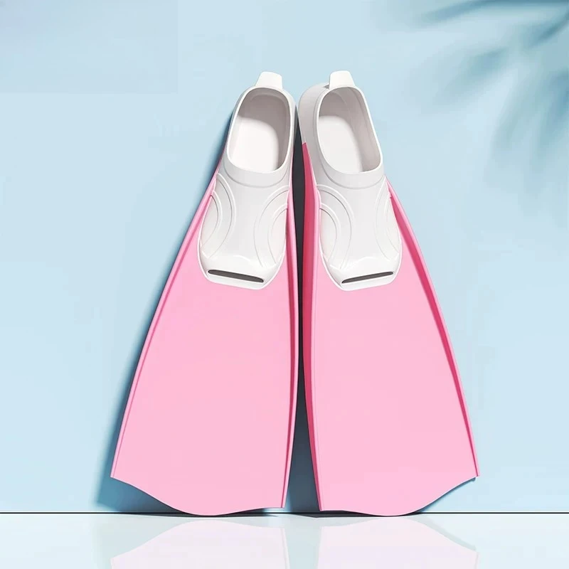 Long Freediving Fins with Foot Pocket for Adults, Professional Snorkeling & Diving Flippers, Anti-Slip Durable Sturdy Design