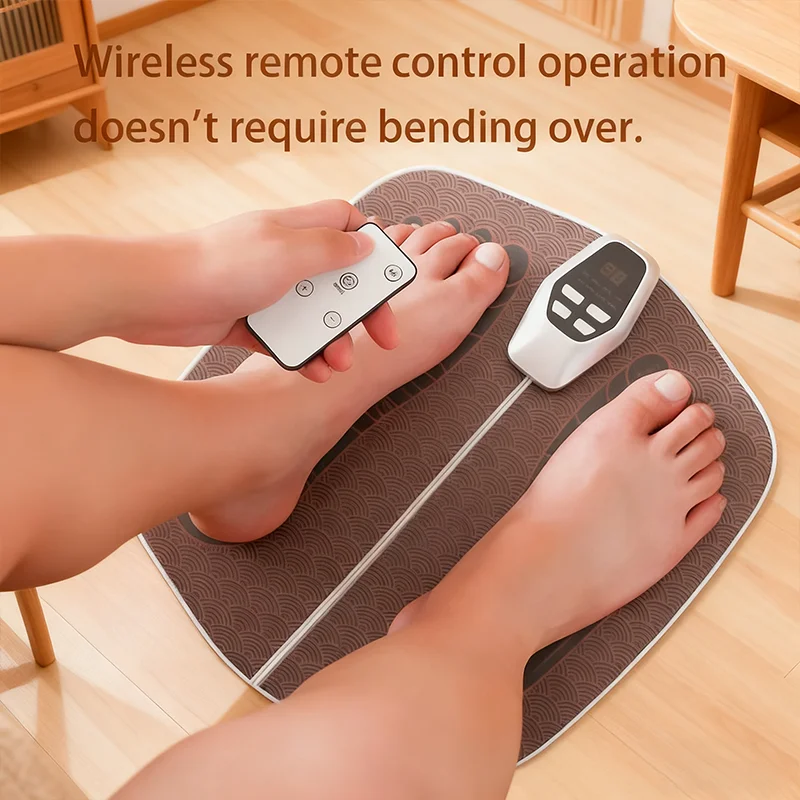 

New 2025 Intelligent Foot Pad Massager Hot-Selling Home Pulse Physiotherapy Tool with Microcurrent Multi-Mode Health Functions