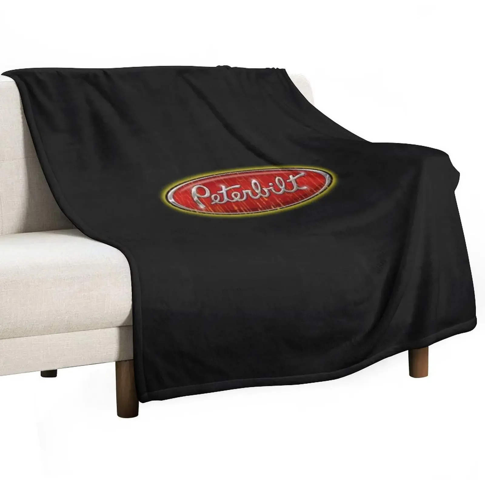 Peterbilt Truck Best Logo Classic T-Shirt Throw Blanket Tourist Blankets Sofas Of Decoration Custom Fashion Sofas Blankets