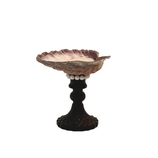 

DSA Creative Shell Tall Light Luxury Ornament Embossed Natural Conch Candle Storage Tray