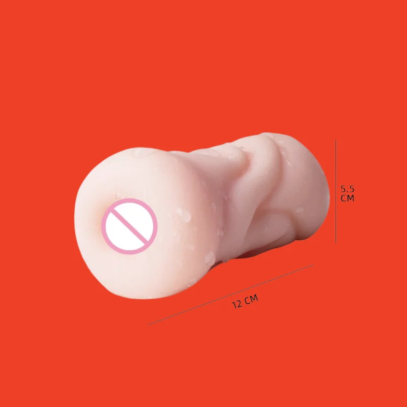 Aircraft Cup 3 Channel Textured Stroker Soft Realistic Silicone Reusable Pocket Pussy Sex Toy for Men view 6
