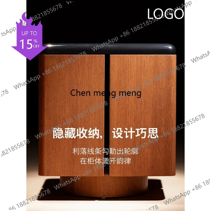 M183 Medieval household storage cabinet, retro lacquered teak storage, advanced storage cabinet