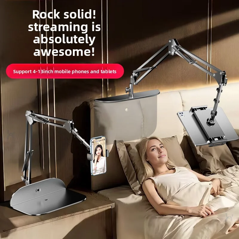 

Держатель мобильного телефона для ленивых людей, подлокотник для прикроватного дивана, прямая трансляция, универсальный планшет, часы показывают лежать в постели, многофункциональный