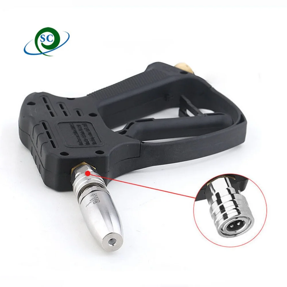 CS 250bar 3625psi 고압 스프레이 로터리 터보 노즐 스테인레스 스틸 블래스터 터보 제트 노즐 (1/4 \'\'빠른 연결 포함)