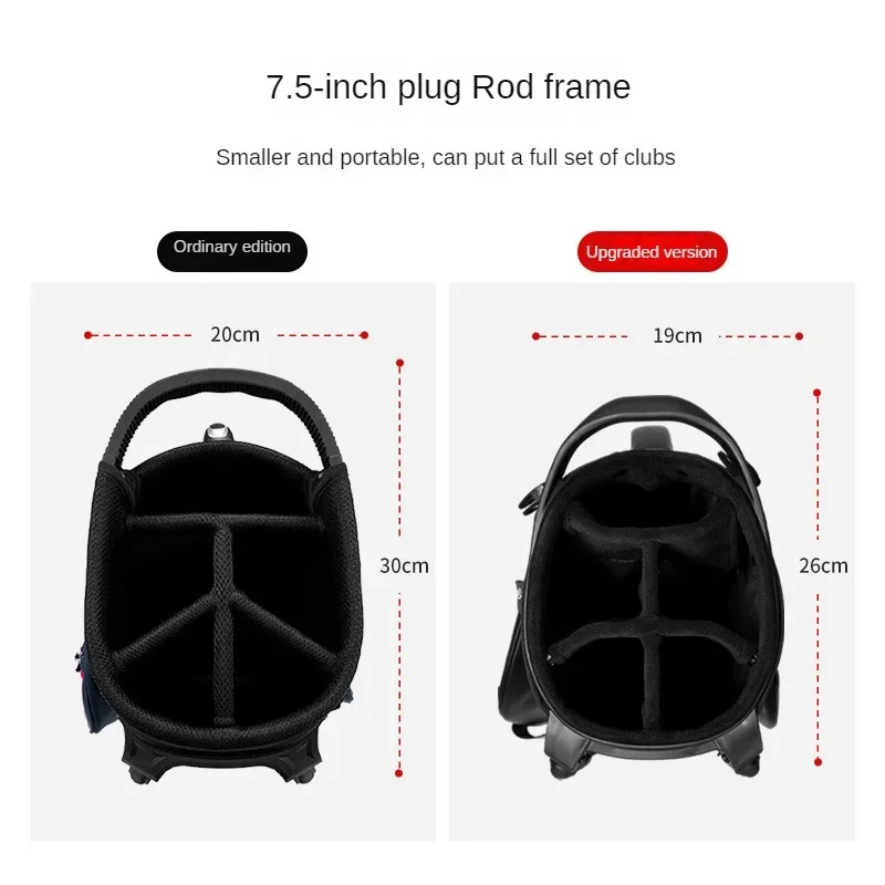 PGM Golf Bags Men Women Lightweight Rack Bag Integrated stand head frame magnetic jewelry bag portable cue bag QB155